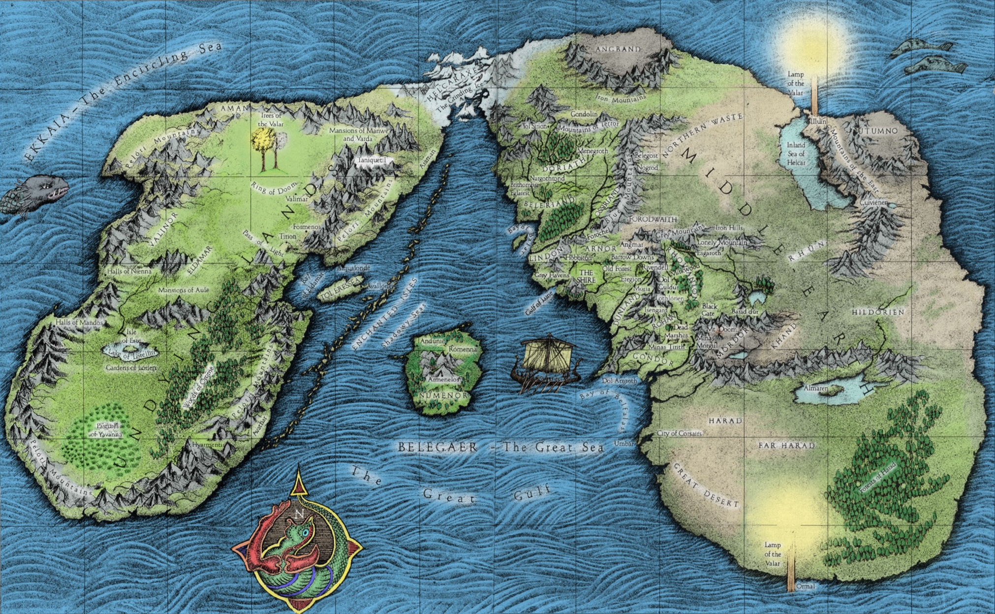 Toppa ricamata termoadesiva con scritta Three of Gondor, Tolkien